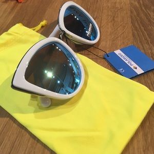 White Cat eye Polarized sunglasses